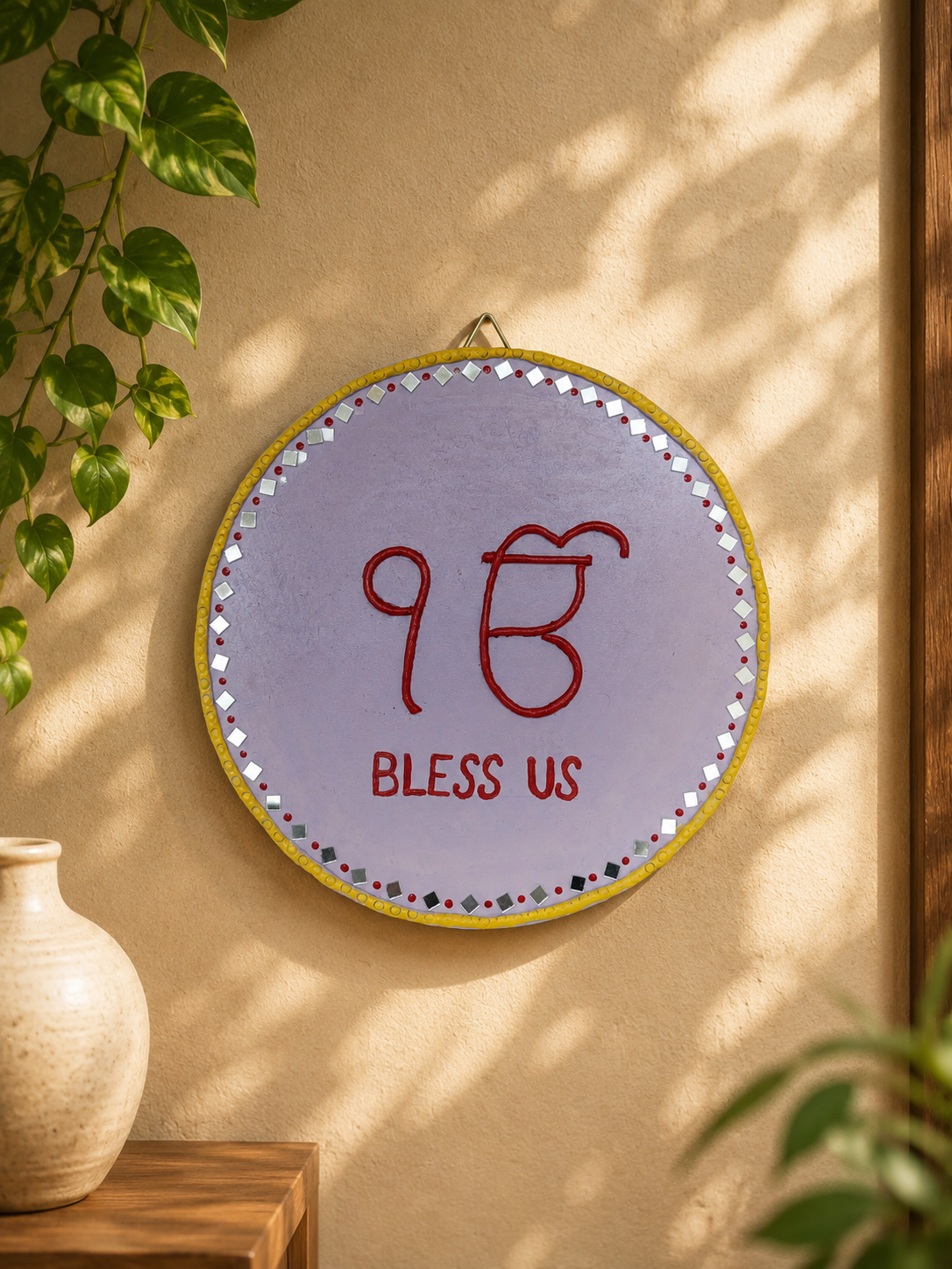 Handcrafted Ik Onkar MDF Wall Hanging 