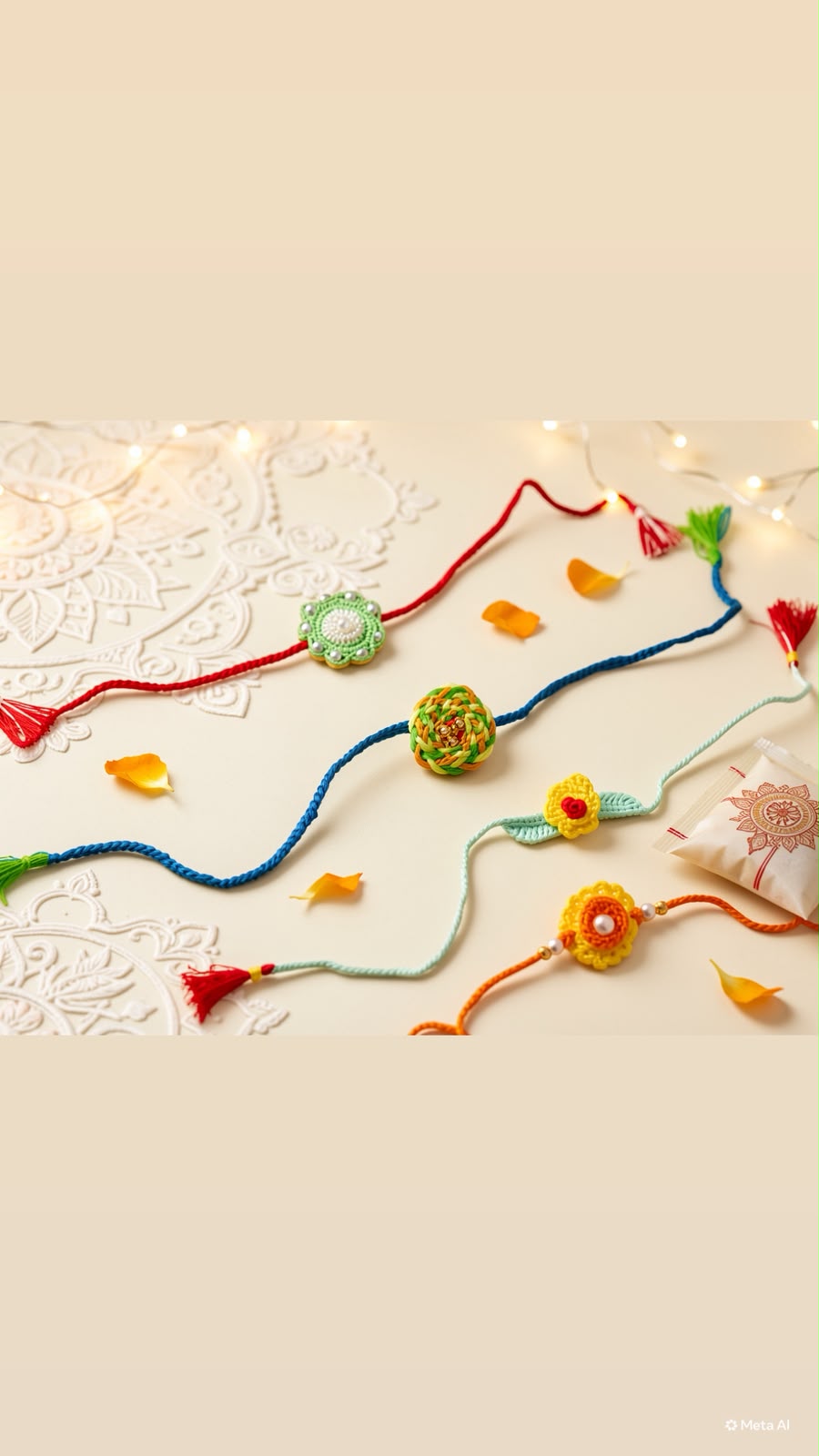 Handmade designer custom rakhi