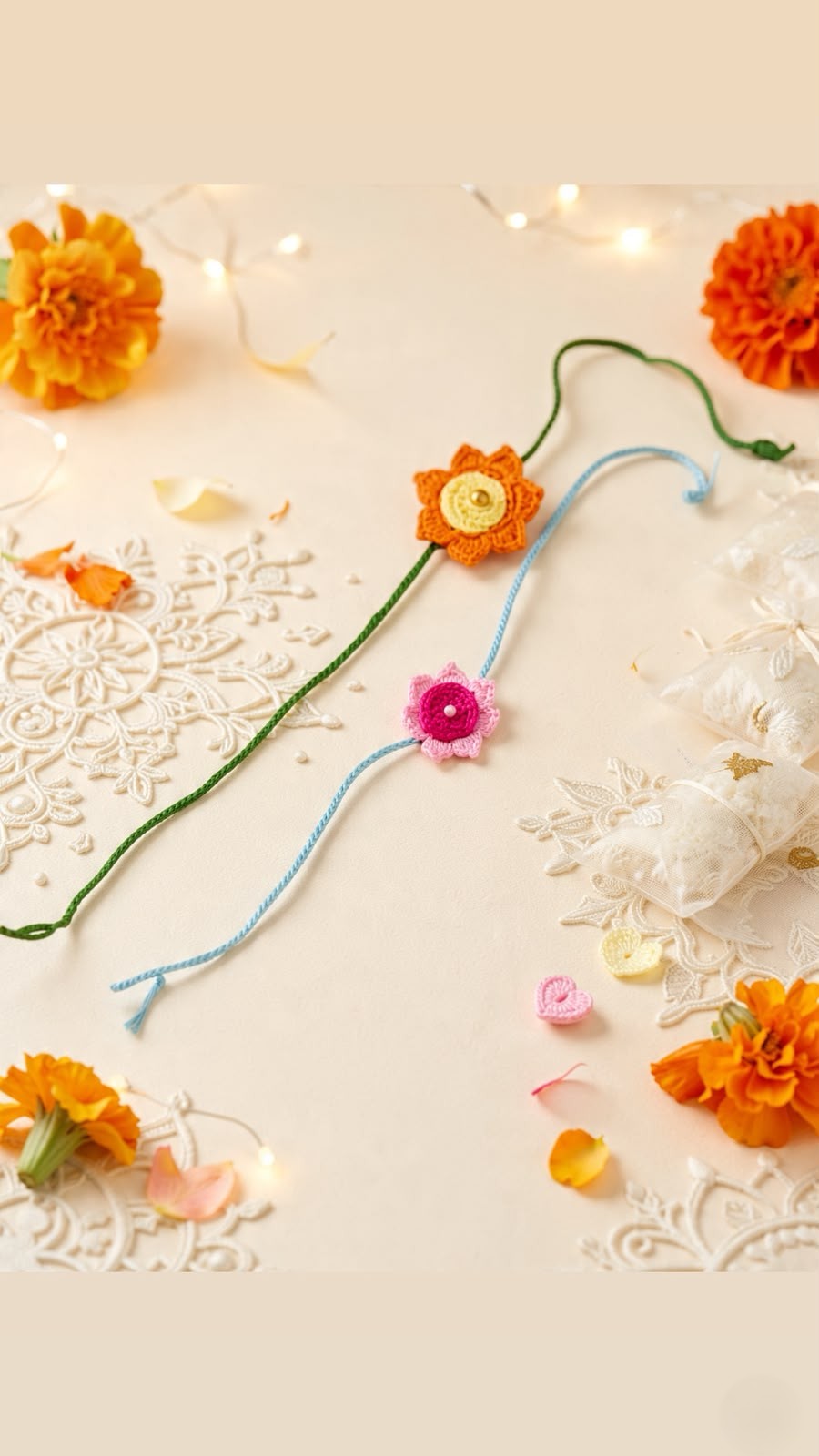 Designer Crochet Rakhi 
