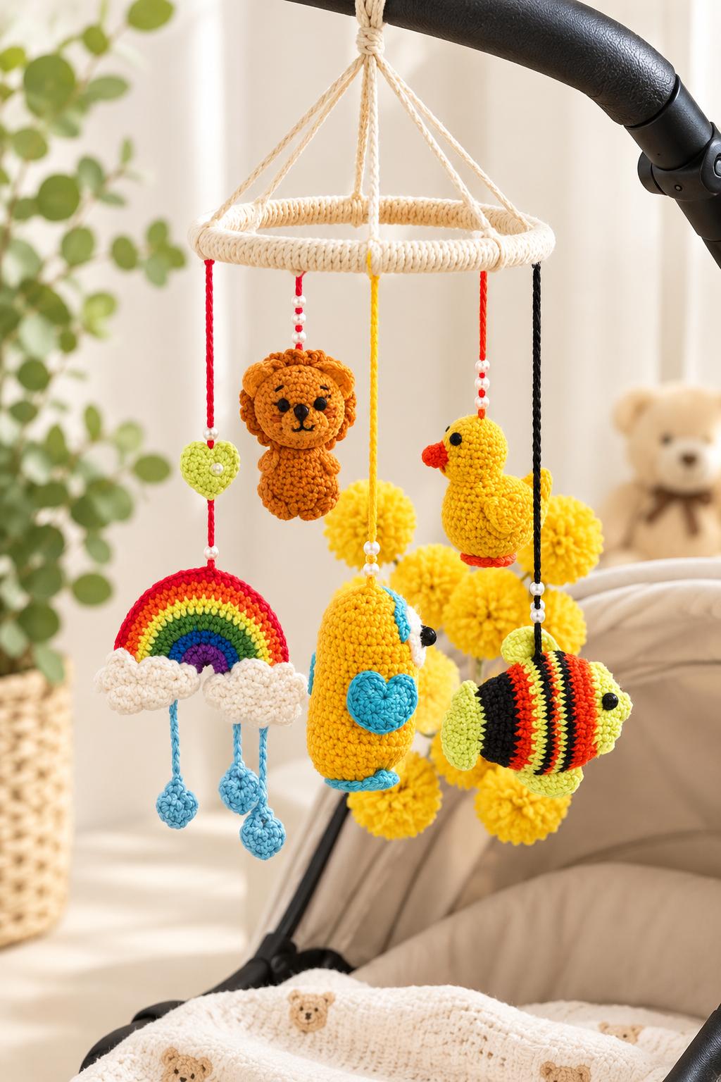 Hanging for baby crib, stroller, and nursary 